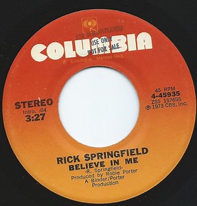 Rick Springfield - Believe In Me