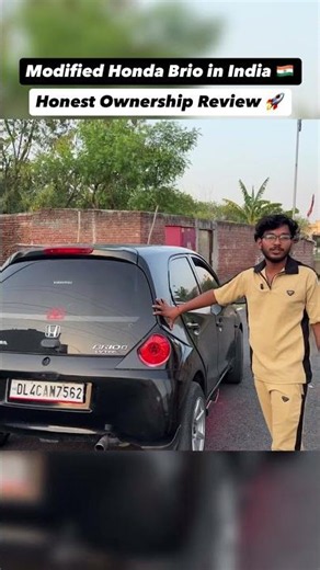 ₹1 Lakh Modified Honda Brio 😱 Loud Exhaust & Honest Review 🔥 #carreviewindia