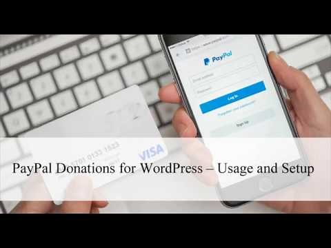 PayPal Donation WordPress Buttons - Usage and Setup
