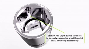 Williams SD-1218 9/16-Inch Deep 12-Point Socket