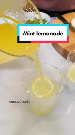 Rather than the traditional lemonade this summer, spice it up with some mint! This truly homemade lemonade will be the flavor highlight of your summer! - 1/3 cup water - 1/3 - 1/2 cup white granulated sugar - 1 cup mint leaves - 1 3/4 cup freshly squeezed lemon juice - 1/3 cup freshly squeezed orange juice - 2 cups water #summerdrink #summerrecipe #lemonade #mint #herbs