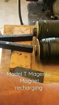 Recharging magnets on a Model T magneto. Ford would be Proud.