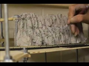 Modellbahn- Felsen gestalten in...60 Sek.