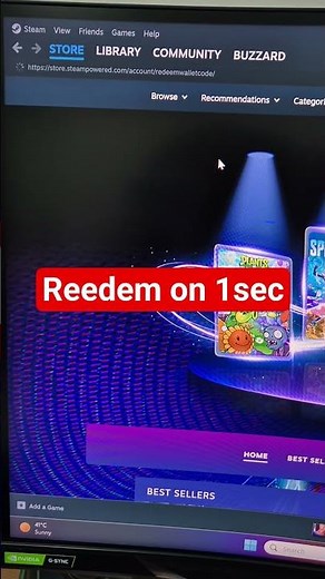 How to Redem Steam wallet code in easy steps #steam #shorts