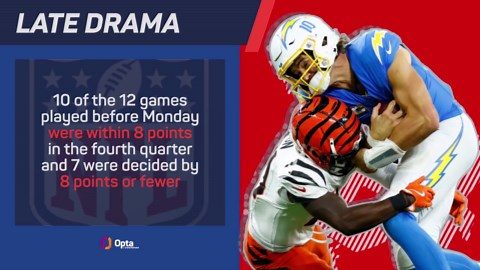 NFL Week 11 Review - Hill heroics and Boswell brilliance