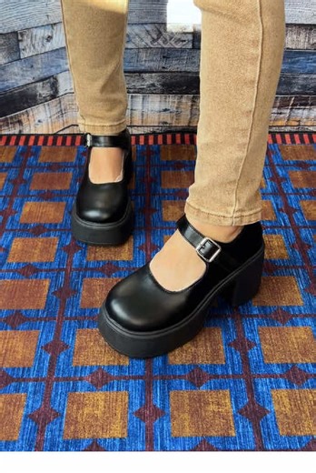 Women’s Classic Platform Mary Jane Pumps, Stylish & Comfortable for Daily Wear#MaryJaneShoes #PlatformPumps #WomensFashion #WorkShoes #DailyWear