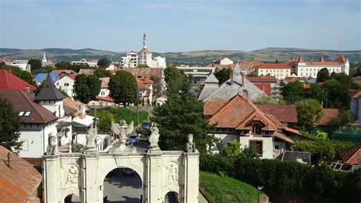 Alba Iulia, Romania: Drone explores Transylvania’s star fortress