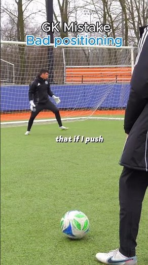 Bad positioning vs good positioning in goalkeeping can be the difference between conceding and