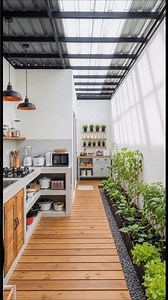 merubah ruang sempit belakang rumah jd dapur cantik #masukberanda #kitchen #inforumah #rumahunik