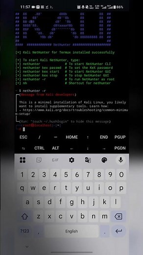 Kali Linux on Android 📱 | Kali NetHunter Rootless Setup ⚡ #shorts
