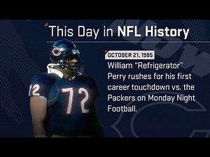 William 'Refrigerator' Perry Scores His 1st TD | This Day in NFL History (10/21/85)