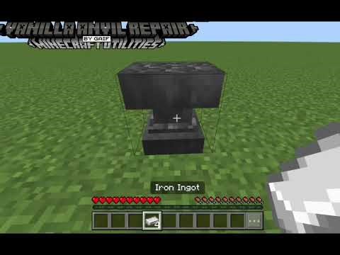 vanilla Anvil Repair showcase ( iron ingot option)
