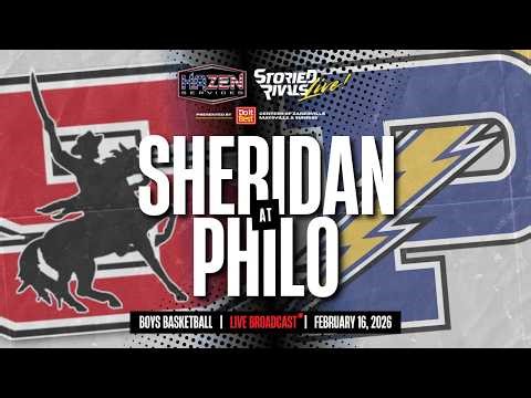 LIVE! HS Boys Basketball | Sheridan at Philo (2.16.26)