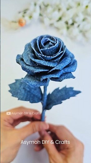 This Simple Denim Rose Trick Is Going Viral #diy #shorts #viral