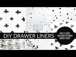 DIY DRAWER LINERS | How to create your own patterned drawer liners