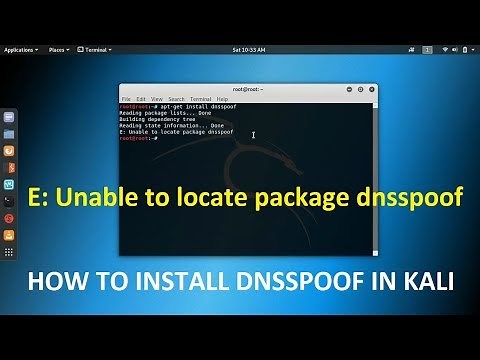 Install dnsspoof in kali Linux