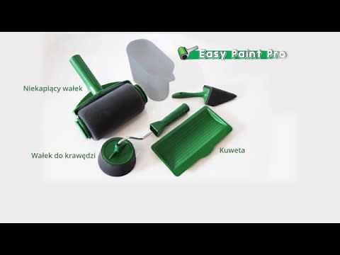 Niekapiący wałek do malowania z akcesoriami Easy Paint Pro