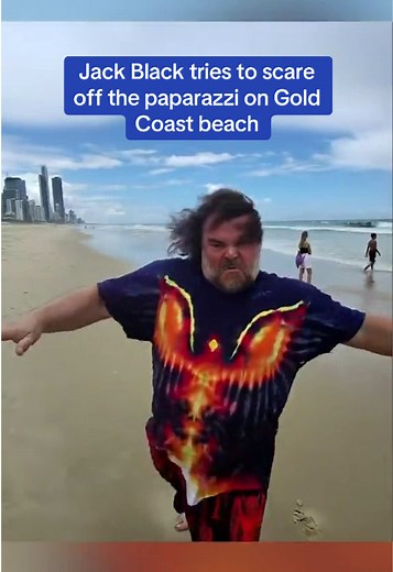 Jack Black Fends Off Paparazzi with Stunt Moves