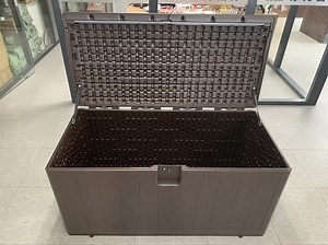 [Hot Item] 99 Gallon Wicker Plastic Outdoor Garden Storage Container Deck Box
