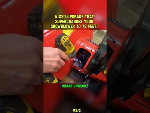 How To Upgrade Your Snow Blower Chute for $10 — Make Heavy Wet Snow Fly WAY Farther Instantly!