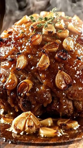 Brown Sugar Garlic Butter Roast Pork #asmr #cooking #grilltime