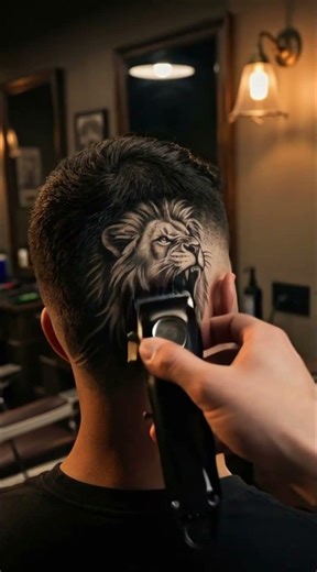 The Lion Hair masterpiece | Hyper-Realistic Barber Art Transformation #hair #hairstyle