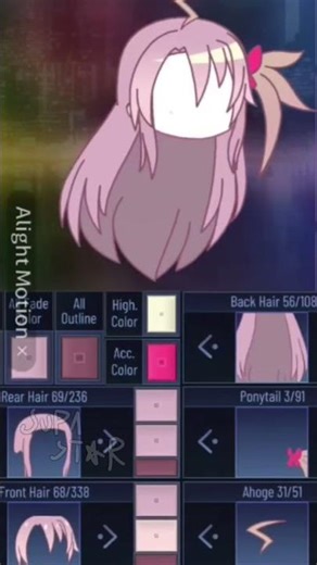 Free Hair Gacha Club#gachaclub #hair #alightmotion #edit