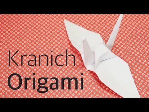 Origami Kranich falten langsam deutsch - Origami leicht