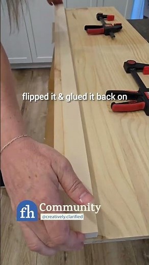 DIY Pine Board Countertop