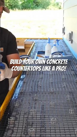 Build Your Own Concrete Countertops! #diy #construction