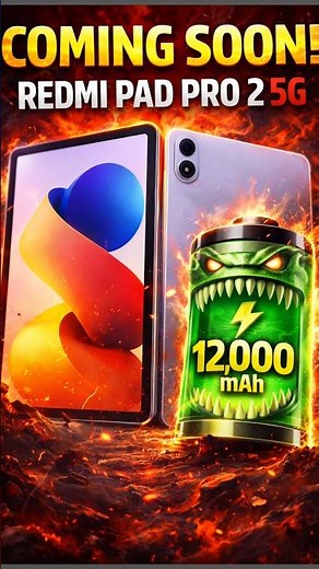 Student + Gaming Tablet Beast 🔥 Redmi Pad 2 Pro 5G