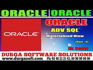 Oracle Tutorial || online training|| Adv Sql | Materialized View Part - 3 by basha