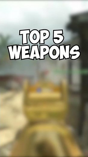 TOP 5 WEAPONS IN BO1! | Call of Duty Shorts
