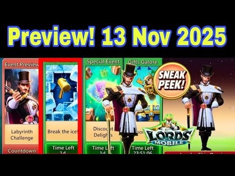 Lords Mobile - 13 November 2025 Update | New packs, events & monsters incoming! Leader Skin, Frosty