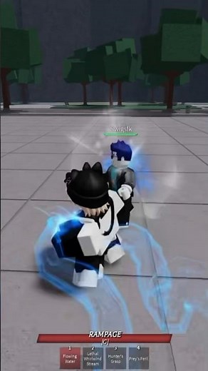 Flowing Water + Hunters Grasp Combo 🤙🏻 #strongestbattlegrounds #thestrongestbattlegrounds