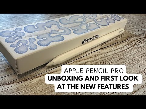 Apple Pencil Pro Unboxing + First Look at the New Features!