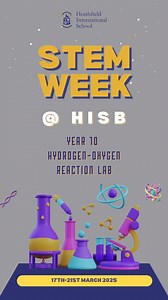 1.6K views · 14 reactions |  Ｂｏｏｍ！ Hydrogen + Oxygen = Explosive Science on a Microscale! During STEM week at HISB, our students witnessed the power of chemistry in a controlled lab experiment, igniting a hydrogen-oxygen mixture to see combustion in action! A thrilling way to explore chemical reactions and energy release! ⚡✨ #HISB #heathfield #HeathfieldInternationalSchool | Heathfield International School | Facebook