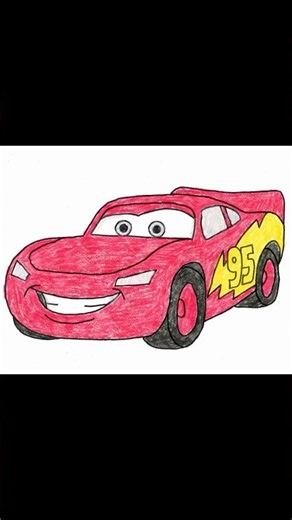 How to Draw Lightning McQueen for Kids