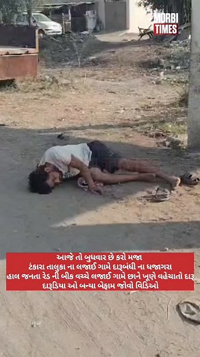 Morbi Times on Instagram: "આજે તો બુધવાર છે કરો મજા ટંકારા તાલુકા ના લજાઈ ગામે દારૂબંધી ના ધજાગરા હાલ જનતા રેડ ની બીક વચ્ચે લજાઈ ગામે છાને ખૂણે વહેચાતો દારૂ દારૂડિયા ઓ બન્યા બેફામ જોવો વિડિઓ #morbitimes"
