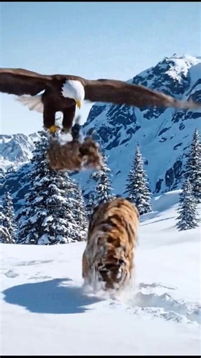 1.7K views | Eagle attacks tiger​ #viralshorts #youtubeshorts #shockingvideos #wildlife #shorts #tiger #egle | Roeun KH | Facebook