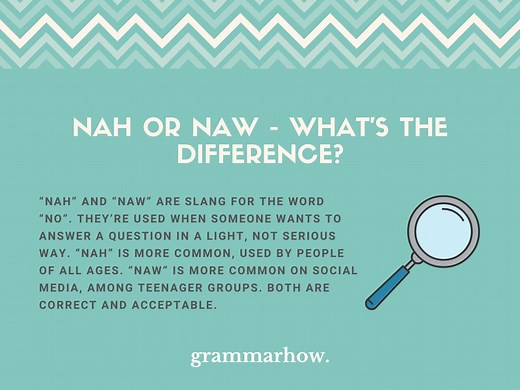 Nah or Naw - What’s the Difference? (Helpful Examples)