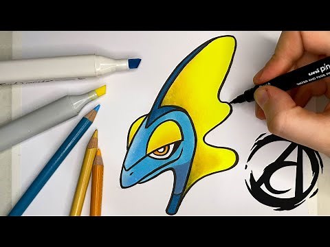 COMO DESENHAR O INTELEON - Pokémon com a Dai Oliveira