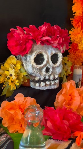 @fineartscenter Día de Muertos at the Fine Arts Center, our CSS student #ofrenda on display for this community-wide event! Join FAC for a special community gathering for Día de Muertos, a celebration of life that demonstrates remembrance, love, and respect for those who have gone before us. Open Sunday until 4:30 p.m. #thecoloradospringsschool | The Colorado Springs School