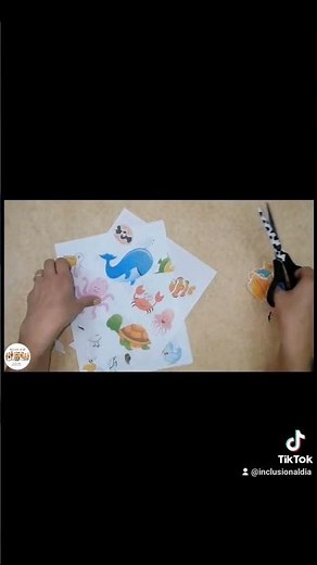 Animales terrestres, acuáticos y aéreos #actividadsensitiva #actividadpractica #aprendizaje 🦁🐼🐦🦜🐬🐙