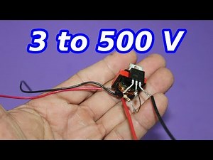 Miniature Voltage Booster. 3 to 500 V