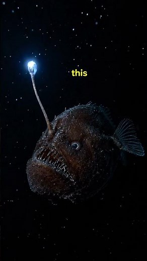 The Deep Sea Fish That Tricks Its Prey 😨 | Terrifying Anglerfish Facts #nature #science