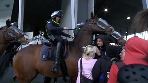 Police confront climate protesters picketing Melbourne mining conference