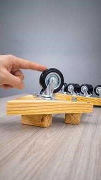 Genius idea using wheels and wood by the old carpenter over 60 years old