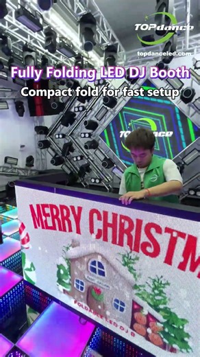 LED Foldable DJ Booth | 270° Immersive HD Visuals#LEDDJBooth#EventEquipment#EventDecor