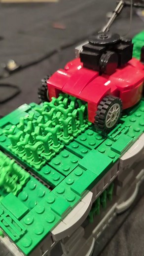 LEGO Lawn Mower Man by @JK Brickworks #lego #legotiktok #legotiktoker